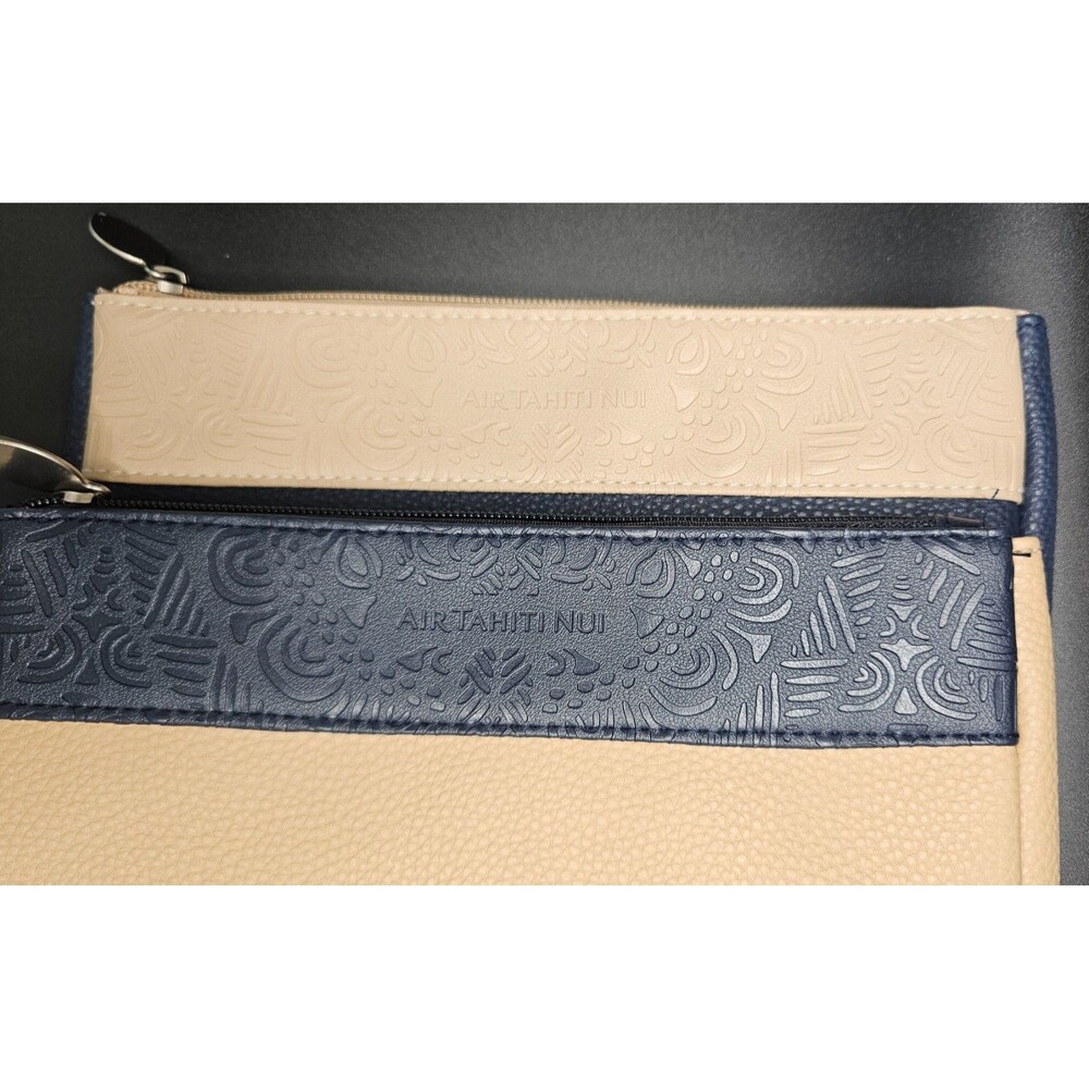 Air Tahiti Nui Zippered Travel Bags Set of 2